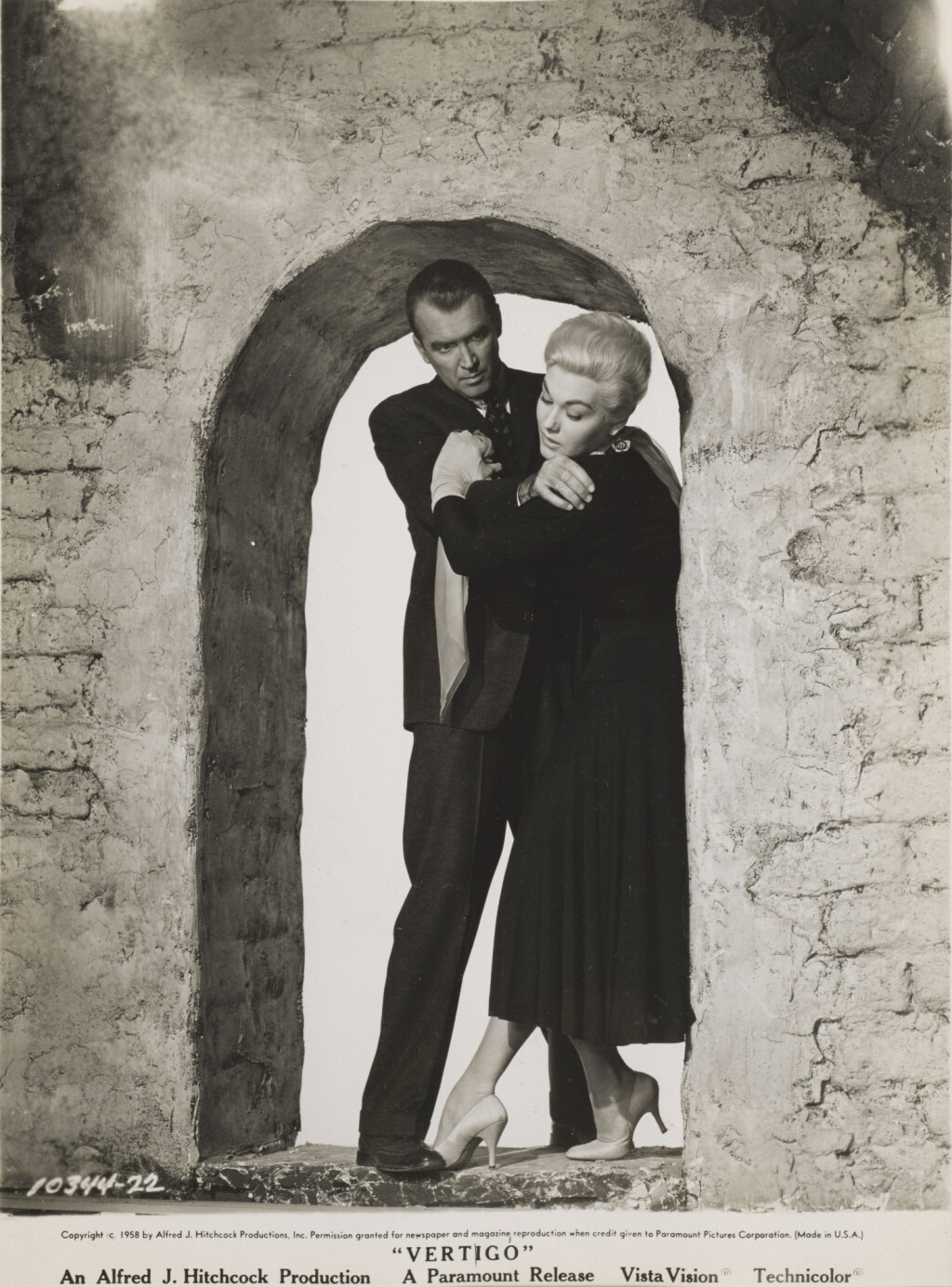View full screen - View 1 of Lot 80. VERTIGO (1958) ORIGINAL PHOTOGRAPHIC PRODUCTION STILL, US.
