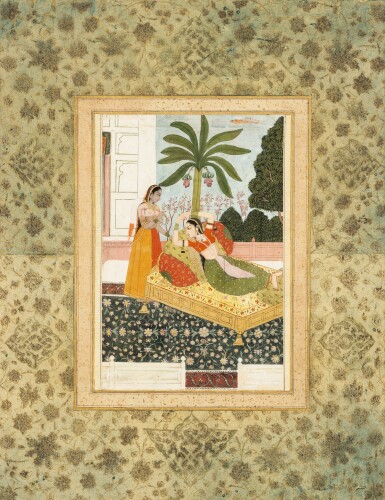 View full screen - View 1 of Lot 5. An Illustration to a Ragamala Series: Deshvarati-Ragini, India Early 19th Century.