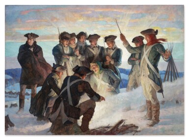 View full screen - View 1 of Lot 20. Winter at Valley Forge.