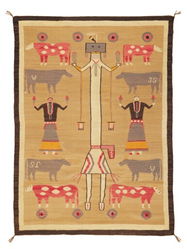 View full screen - View 1 of Lot 234. Yeibeichi Weaving with Pictorial Elements.