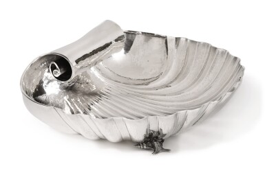 View full screen - View 1 of Lot 52. An Italian Silver Shell-Form Centerpiece Bowl, Buccellati, Padua, Circa 1934-44.