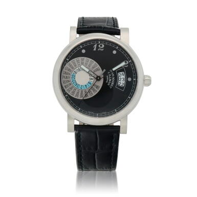 View full screen - View 1 of Lot 68. Hora Mundi II Stainless steel world time wristwatch with date Circa 2005.
