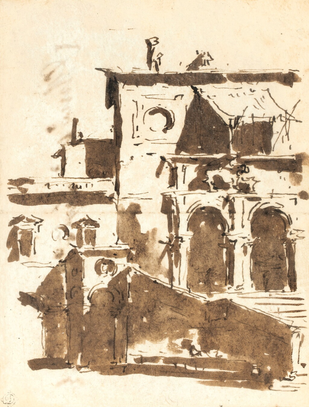 View full screen - View 1 of Lot 54. Architectural capriccio .