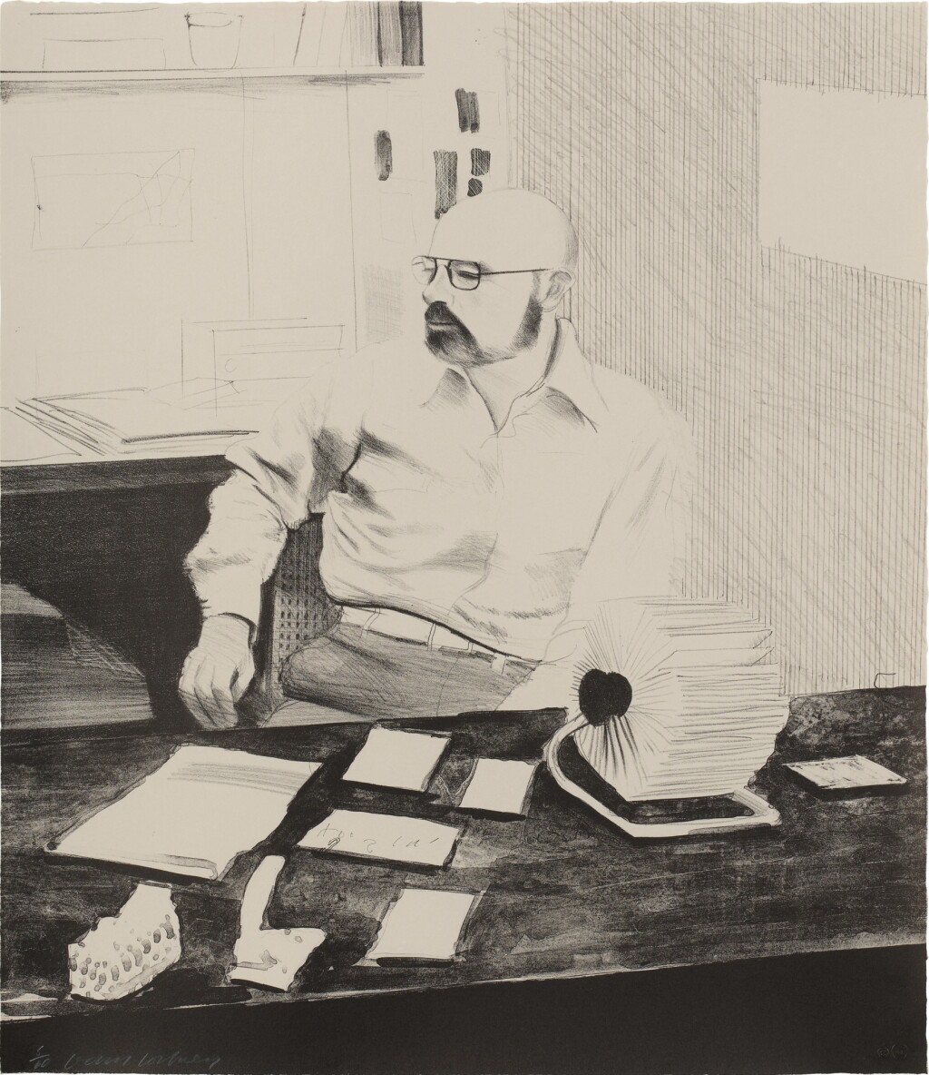 View full screen - View 1 of Lot 781. Sidney in His Office (Scottish Arts Council 190; not in Museum of Contemporary Art Tokyo).