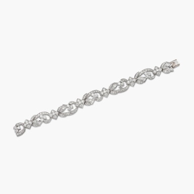View full screen - View 1 of Lot 1377. Retro Diamond Bracelet | 蒂芙尼 | 復古時期 鑽石 手鏈.