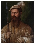Portrait of Man Holding a Lance