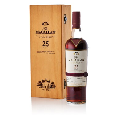 View full screen - View 1 of Lot 9136. The Macallan 25 Year Old Sherry Oak 43.0 abv NV (1 BT70).