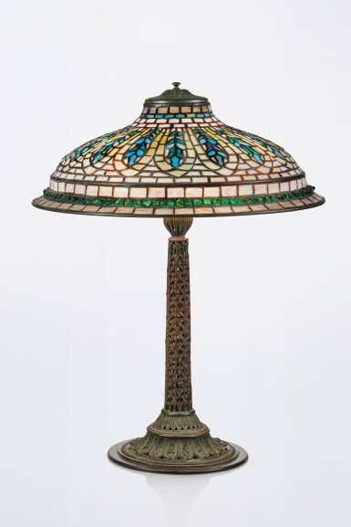 View full screen - View 1 of Lot 181. A Rare "Gentian" Table Lamp.