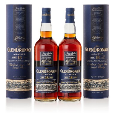 View full screen - View 1 of Lot 282. Glendronach 18 Year Old 46.0 abv NV (2 BT70).