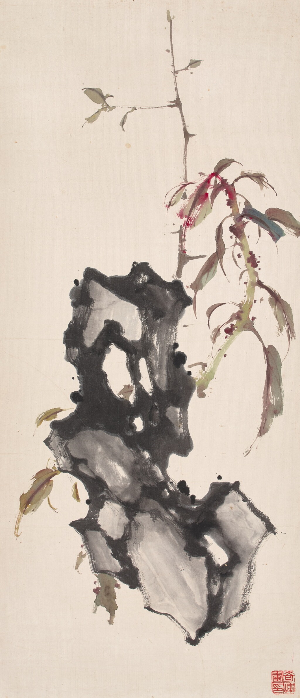 View full screen - View 1 of Lot 569. 高奇峰 老少年 | Gao Qifeng, Amaranthus.