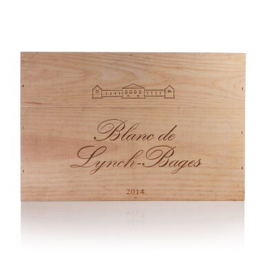 View full screen - View 1 of Lot 460. Blanc de Lynch Bages 2014 (12 BT).