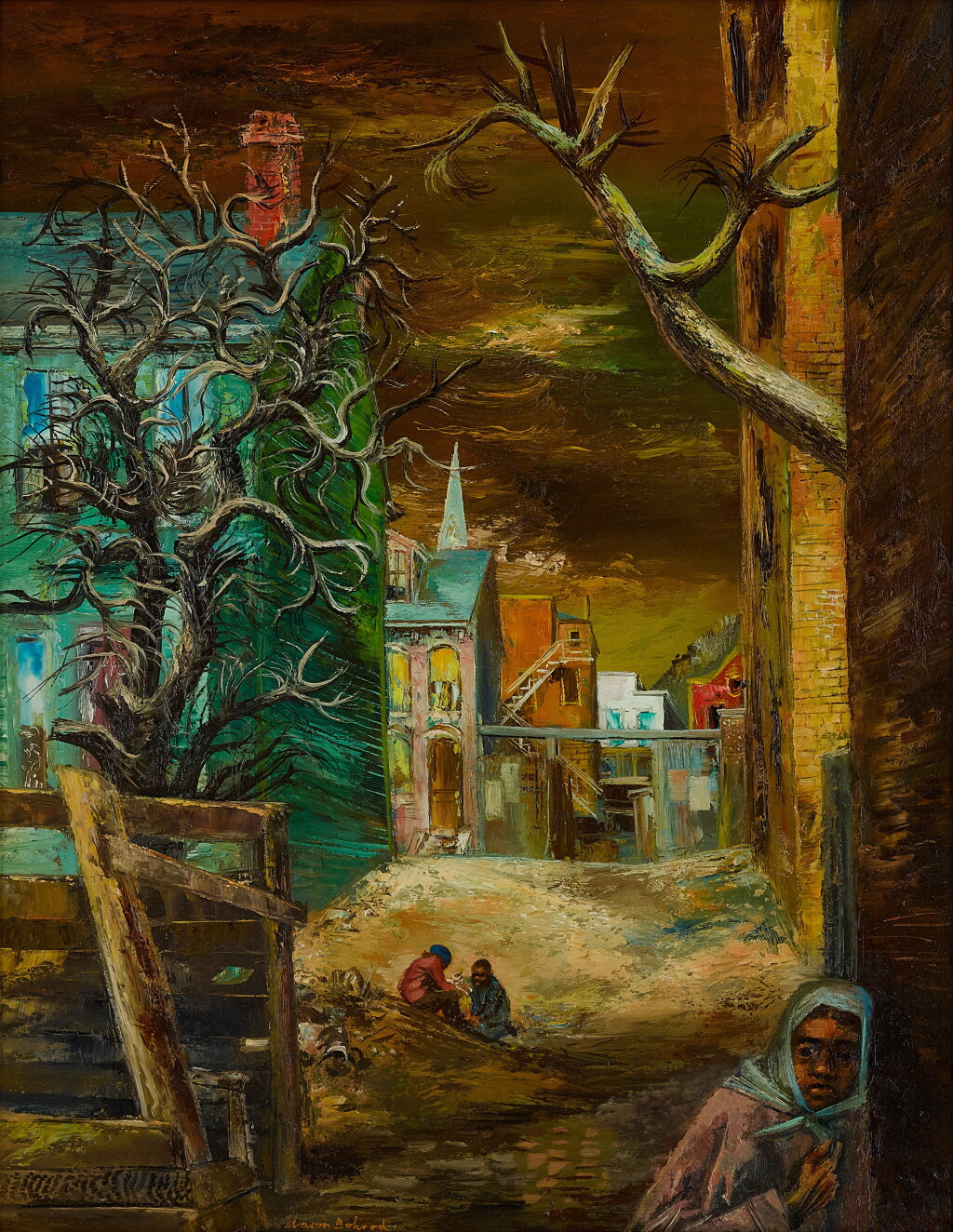 View full screen - View 1 of Lot 470. Alleyway, Pittsburgh.