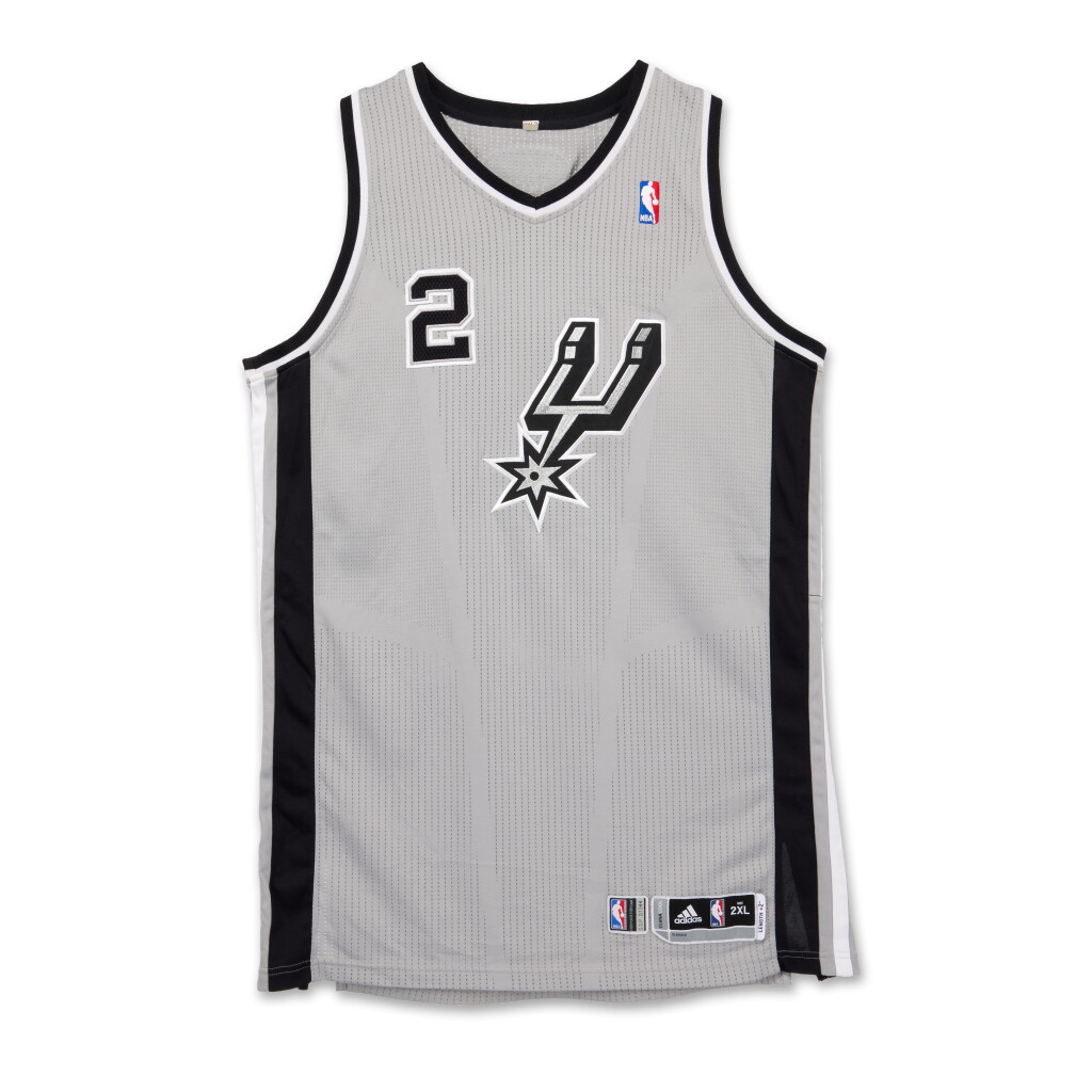 View full screen - View 1 of Lot 30. Kawhi Leonard San Antonio Spurs 2013-2014 Game Worn Jersey | Matched to 5 Games | Championship Season.