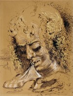 Cannibalisme des objets, tête de femme avec soulier