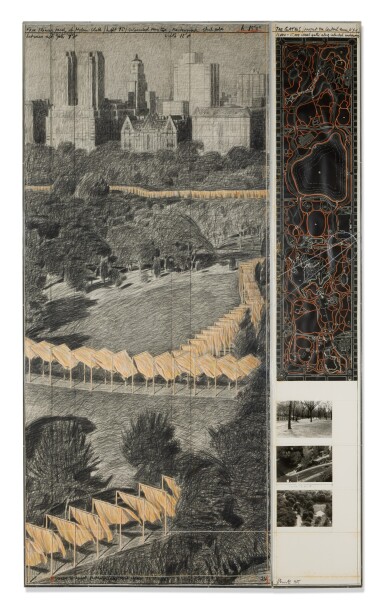 View full screen - View 1 of Lot 302. The Gates, Project for Central Park, NYC.