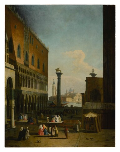 View full screen - View 1 of Lot 652. Venice: A View of the Piazzetta and the Isola San Giorgio.