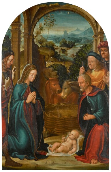 View full screen - View 1 of Lot 102. ATTRIBUTED TO PEDRO DE APONTE | THE NATIVITY .