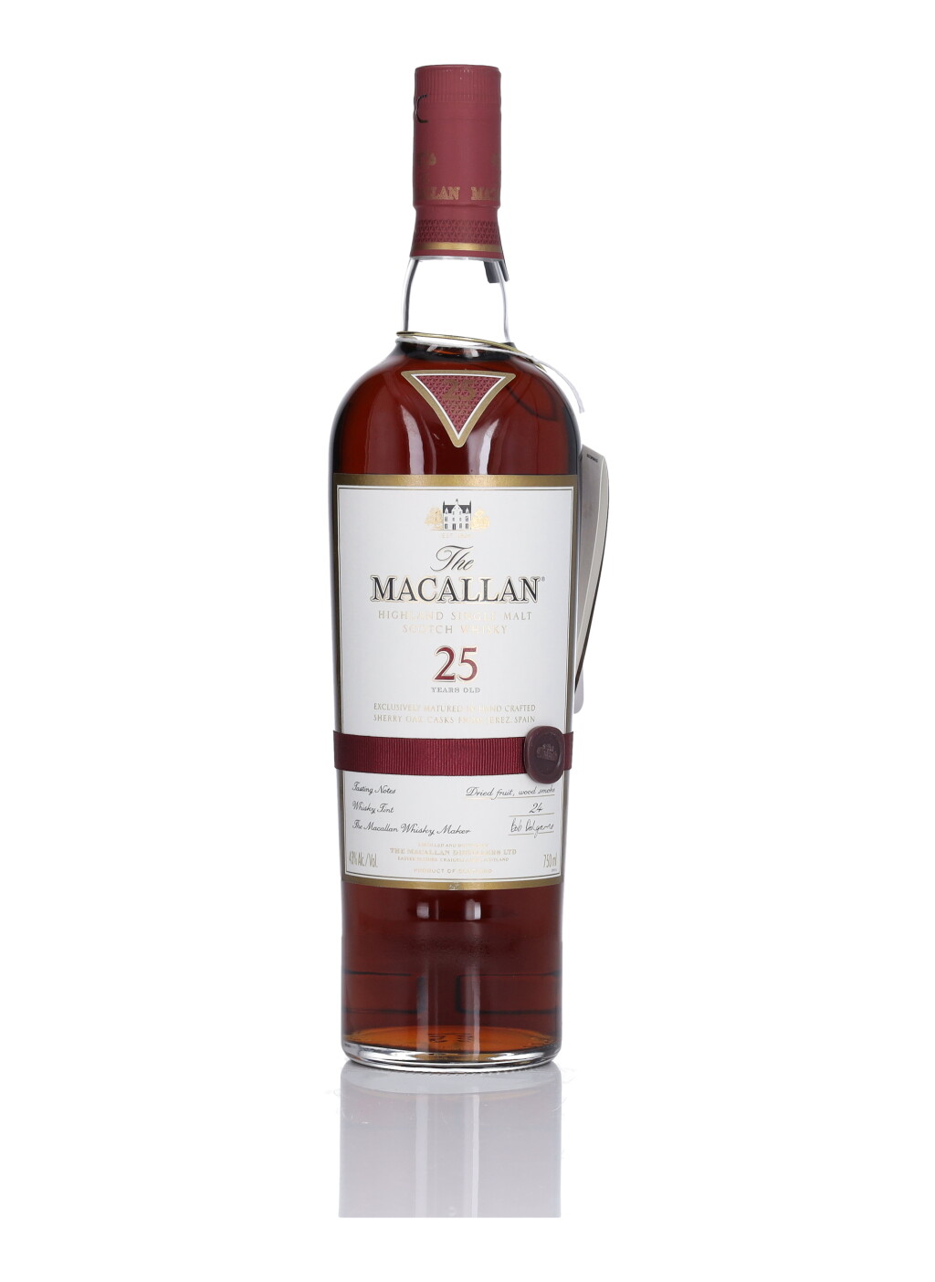 View full screen - View 1 of Lot 74. The Macallan 25 Year Old Sherry Oak 43.0 abv NV (1 BT 75cl).