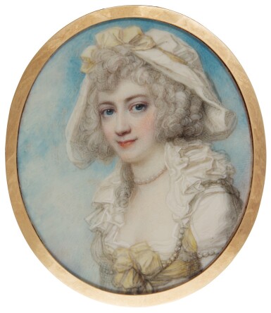 View full screen - View 1 of Lot 308. RICHARD COSWAY, R.A. | PORTRAIT OF MARGARET WALPOLE, NÉE CLIVE (1768-1814), CIRCA 1790.