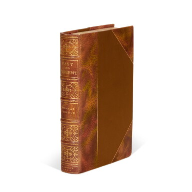 View full screen - View 1 of Lot 29. Thomas Carlyle | Past and Present, 1843, with an autograph letter signed loosely inserted, 1862.