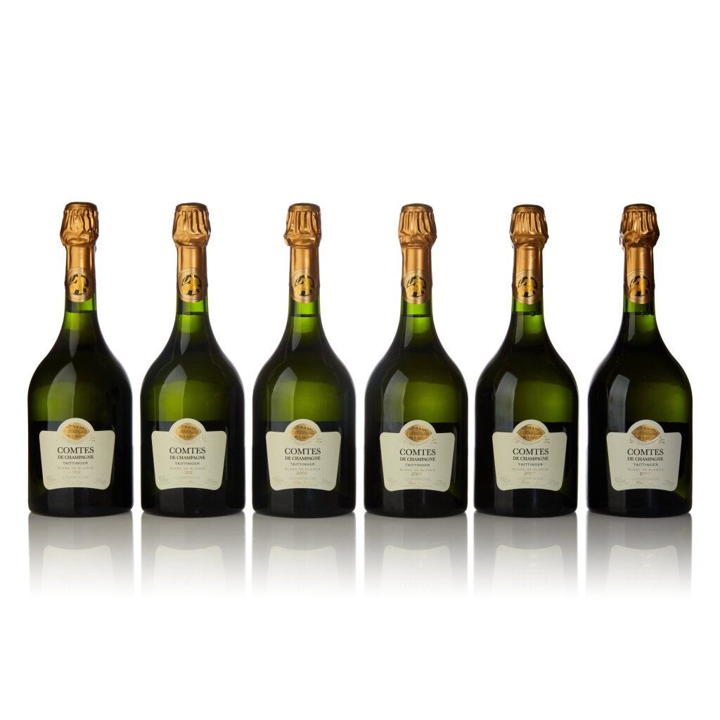 View full screen - View 1 of Lot 626. Taittinger, Comtes de Champagne, Blanc de Blancs 2002 (6 BT).