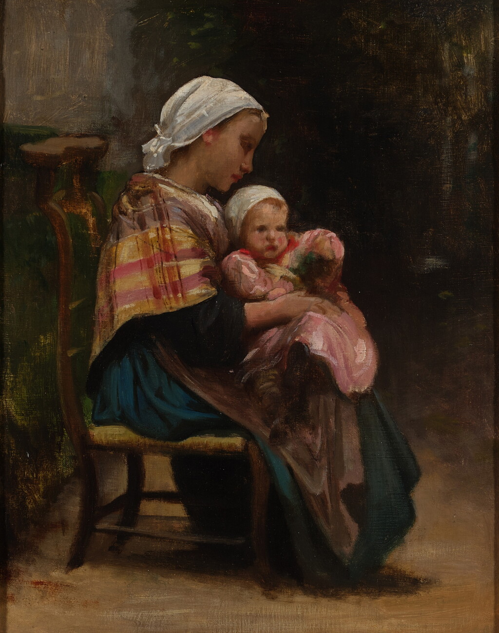 View full screen - View 1 of Lot 209. Study of a Mother and Child.