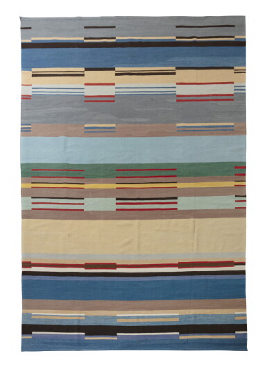 View full screen - View 1 of Lot 236. Produced by Christopher Farr after a design by Gunta Stölzl (1897 - 1983), A modern wool carpet, "447 model".