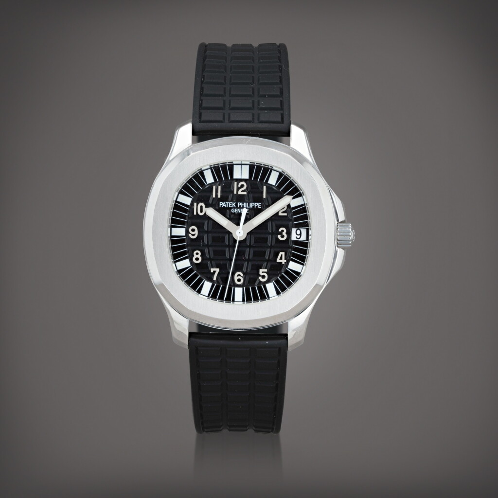 View full screen - View 1 of Lot 607. Aquanaut, reference 5065A Montre bracelet en acier avec date | Stainless steel wristwatch with date and bracelet Vers 2004 | Circa 2004.