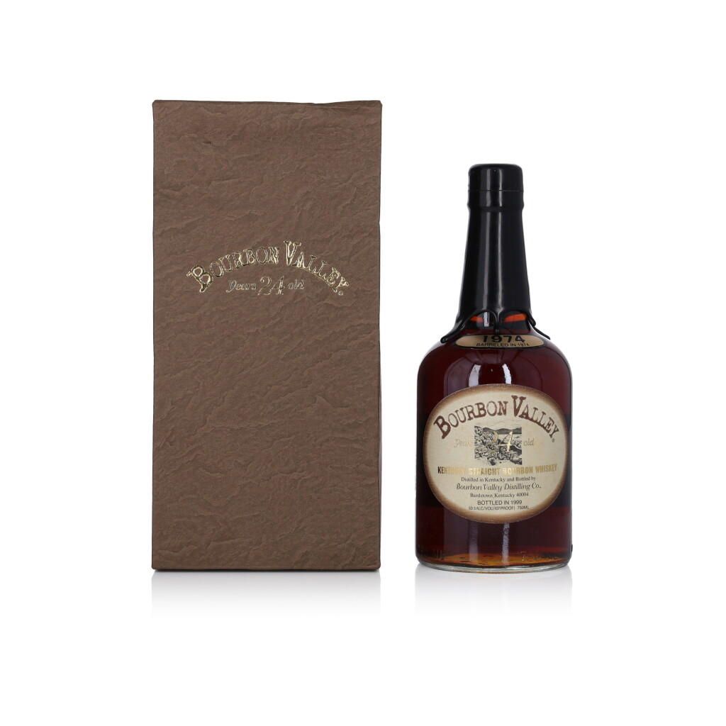 View full screen - View 1 of Lot 163. Bourbon Valley Kentucky Straight Bourbon 24 Year Old 107 Proof 1974 (1 BT 75cl).