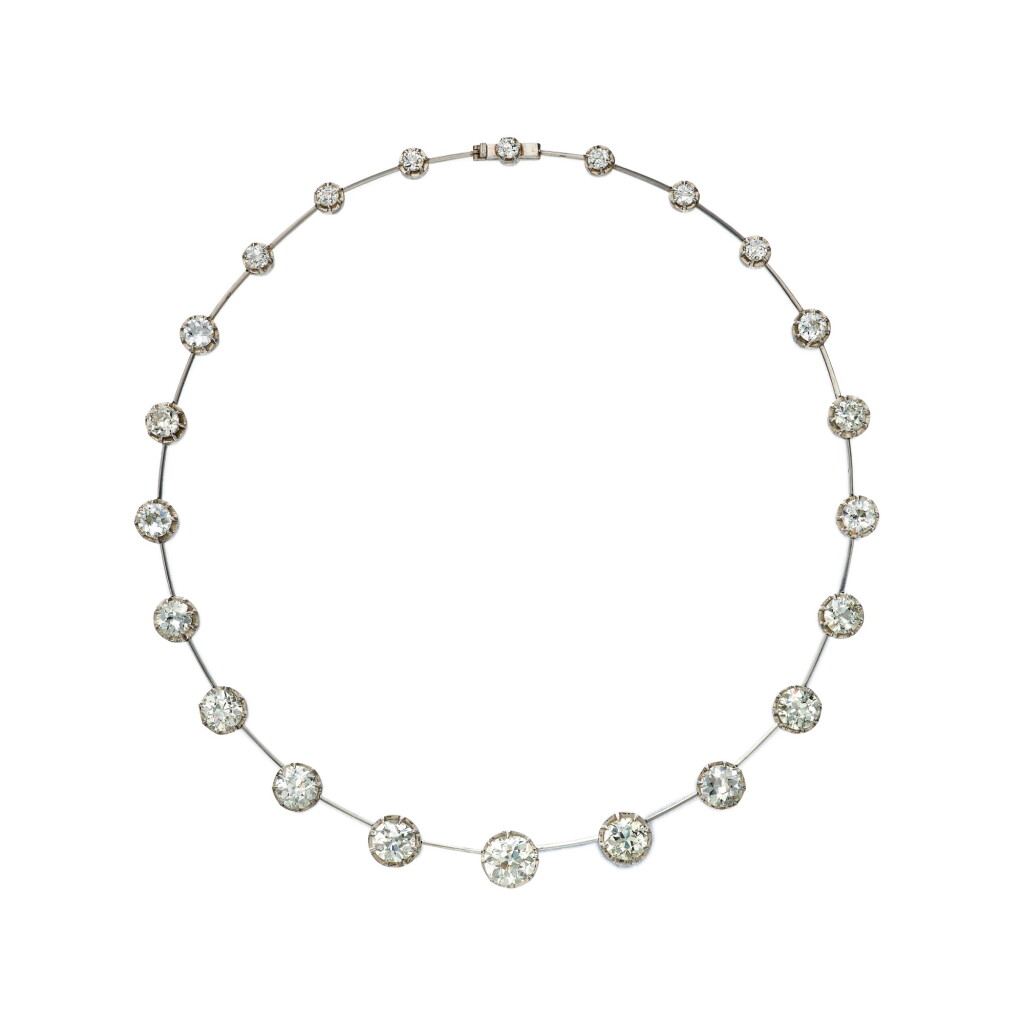 View full screen - View 1 of Lot 121. Diamond Necklace 鑽石項鏈.