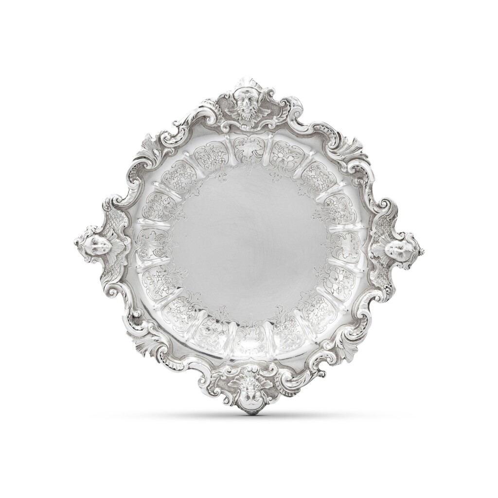 View full screen - View 1 of Lot 863. A George II silver epergne dish, William Kidney, London, 1740.