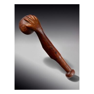 View full screen - View 1 of Lot 50. NUU-CHAH-NULTH HAND CLUB.