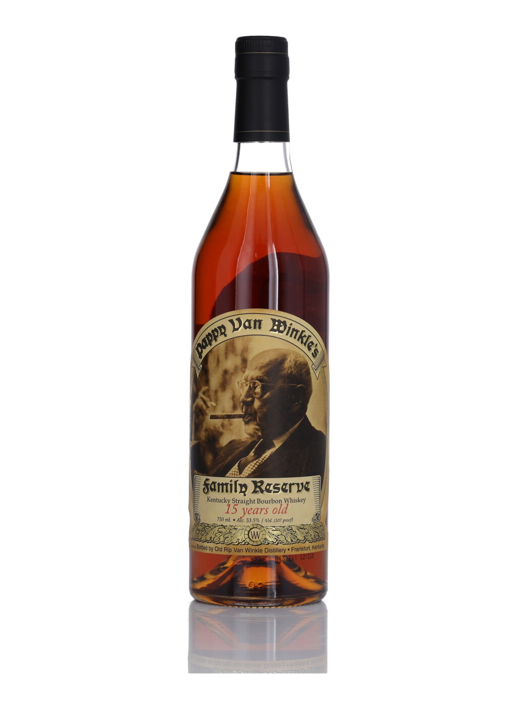 View full screen - View 1 of Lot 553. Pappy Van Winkle's 15 Year Old Family Reserve 107 proof NV (1 BT 75cl).