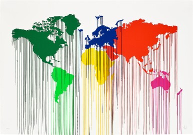 View full screen - View 1 of Lot 52. Liquidated Atlas World Wide | 溶解的世界地圖.