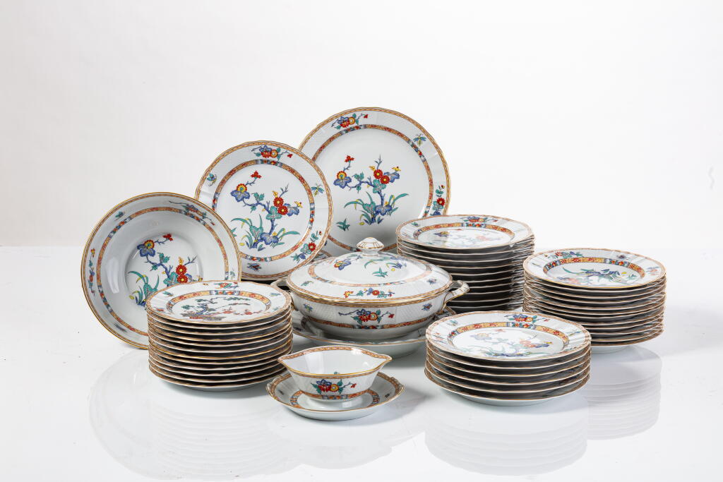 View full screen - View 1 of Lot 265. A part of a French porcelain table service, by Bernardaud, Limoges, the model created in the 1950s.