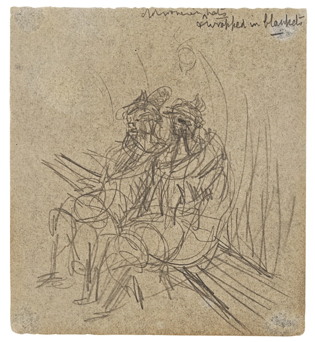 View full screen - View 1 of Lot 358. OLD WOMEN WEARING HATS.