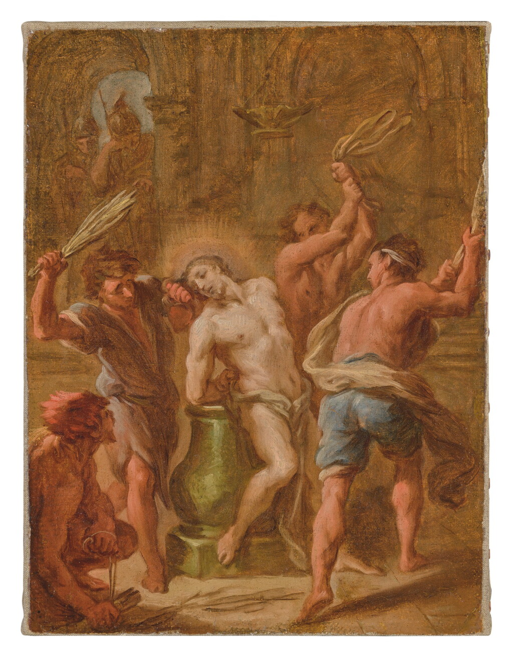 View full screen - View 1 of Lot 554. ETIENNE PARROCEL | THE FLAGELLATION OF CHRIST.