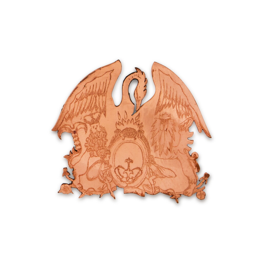 View full screen - View 1 of Lot 2035. Queen | Prototype badge, bronze, 1970s.