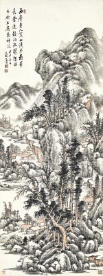 張石園 仿古山水 | Zhang Shiyuan, Landscape after Ancient Masters