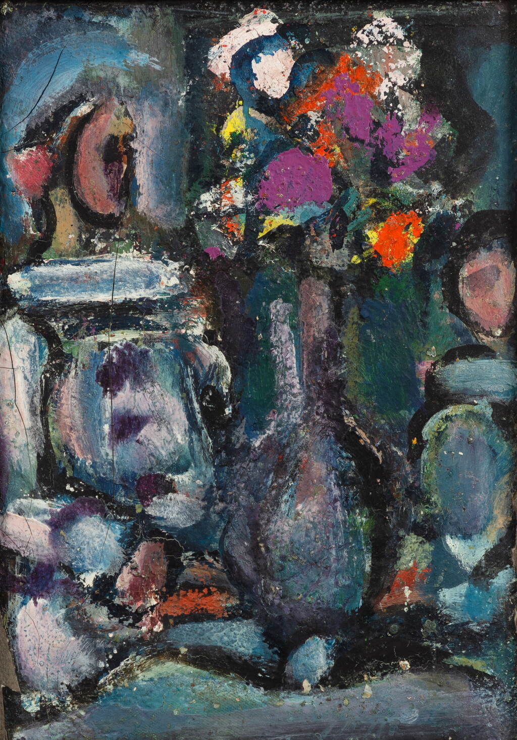 View full screen - View 1 of Lot 336. Pierrots au bouquet .