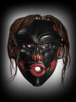 Kwakwakaʼwakw Mask depicting Dzunukʼwa, Attributed to Chief Willie Seaweed (circa 1873 – 1967)