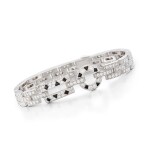 'Panthère' Diamond and Onyx Bracelet | 卡地亞 | 'Panthère' 鑽石 配 縞瑪瑙 手鏈