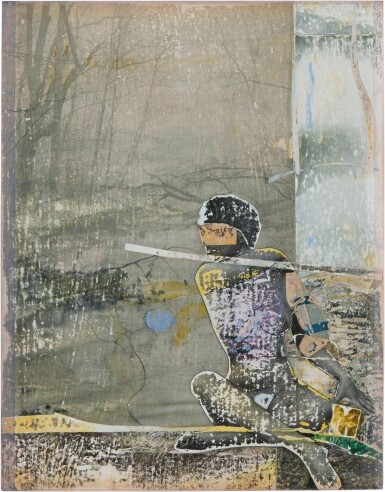 View full screen - View 1 of Lot 524. Carolina Pond with Figure.