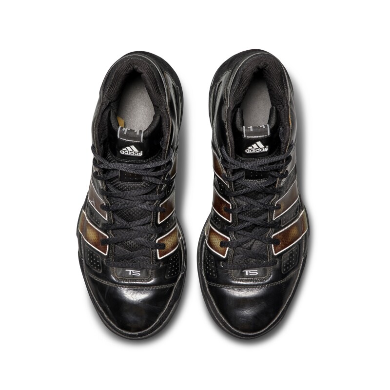 Adidas Adidas Tim Duncan Dual Signed Game Worn TS Commander LT PE Sample Game Worn Available For