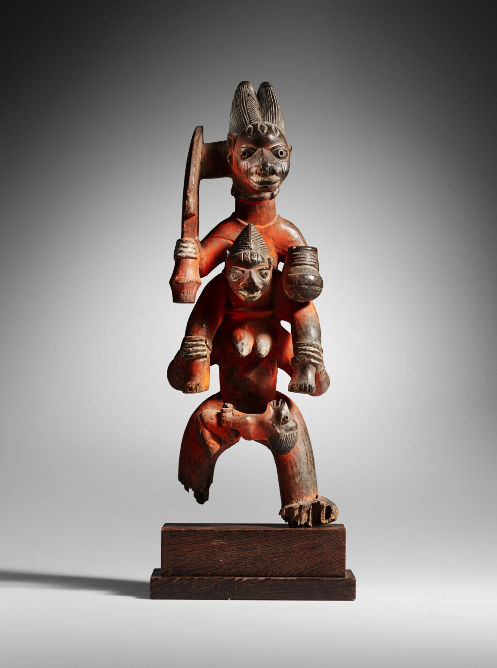 View full screen - View 1 of Lot 53. Yoruba/Nago Figure, Benin.