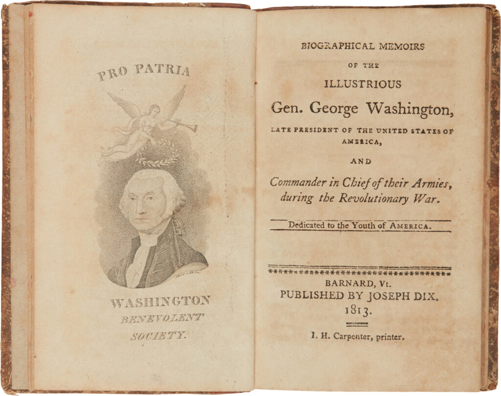 View full screen - View 1 of Lot 242. Washington, George | A scarce work aimed at juvenile readers.