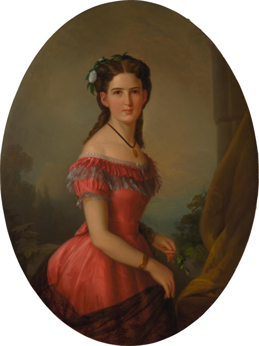 View full screen - View 1 of Lot 108. THEODOR TIVADAR BOEMM | FREIFRAU HERMINA ROZÁLIA EMILIA VON PROBSTNER NÉE PRIHRADNY (1839-1918).