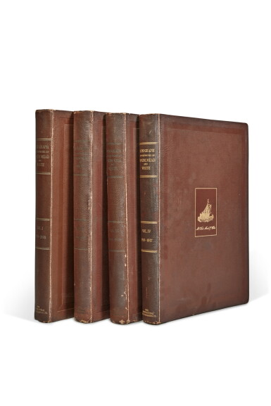View full screen - View 1 of Lot 1354. Paul Wenzel and Maurice Krakow, Monograph of the Work of McKim, Mead and White, vols I-IV, New York, 1915-1918.