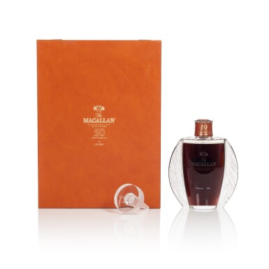 View full screen - View 1 of Lot 5. The Macallan 50 Year Old in Lalique, Six Pillars, First Edition, 46.0 abv NV (1 BT75) .