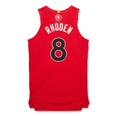 View full screen - View 1 of Lot 132. Jared Rhoden ‘Canada Series’ Toronto Raptors 2024-2025 Game Worn Icon Edition Jersey .